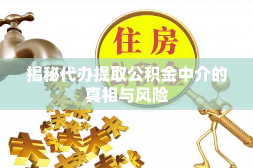 饶阳揭秘代办提取公积金中介的真相与风险