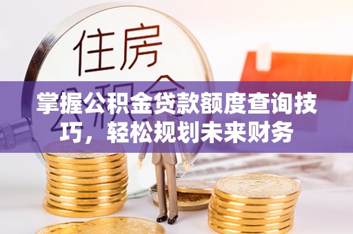 饶阳掌握公积金贷款额度查询技巧，轻松规划未来财务