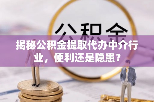 饶阳揭秘公积金提取代办中介行业，便利还是隐患？