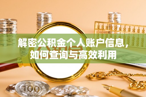 饶阳解密公积金个人账户信息，如何查询与高效利用