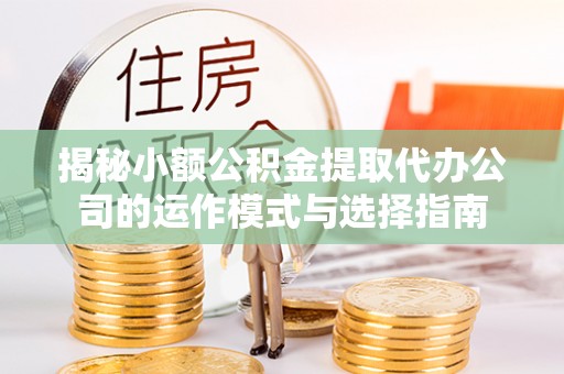 饶阳揭秘小额公积金提取代办公司的运作模式与选择指南
