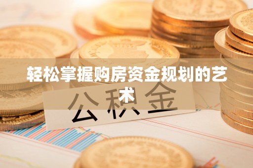 饶阳轻松掌握购房资金规划的艺术