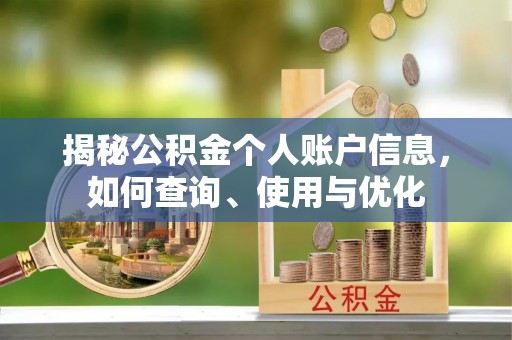 饶阳揭秘公积金个人账户信息，如何查询、使用与优化
