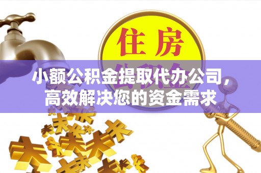饶阳小额公积金提取代办公司，高效解决您的资金需求