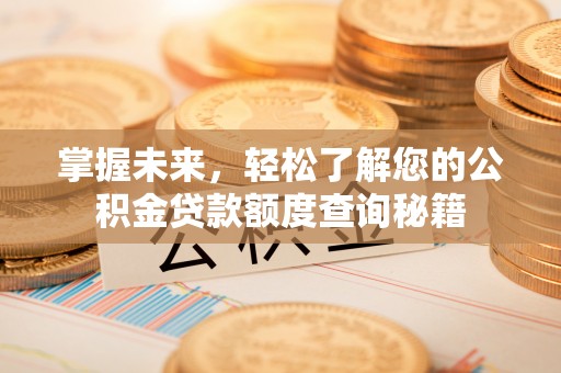饶阳掌握未来，轻松了解您的公积金贷款额度查询秘籍