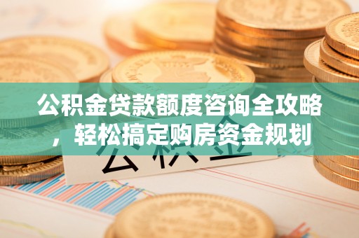 饶阳公积金贷款额度咨询全攻略，轻松搞定购房资金规划