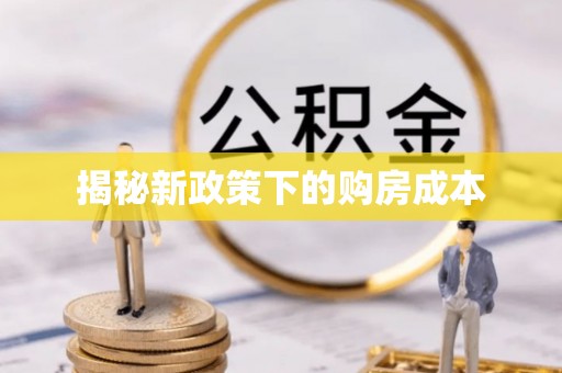 饶阳揭秘新政策下的购房成本