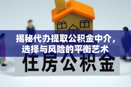 饶阳揭秘代办提取公积金中介，选择与风险的平衡艺术