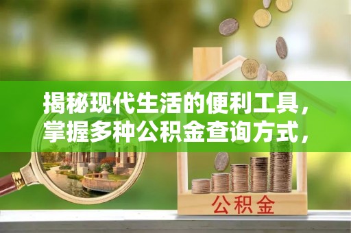 饶阳揭秘现代生活的便利工具，掌握多种公积金查询方式，让财富管理更轻松