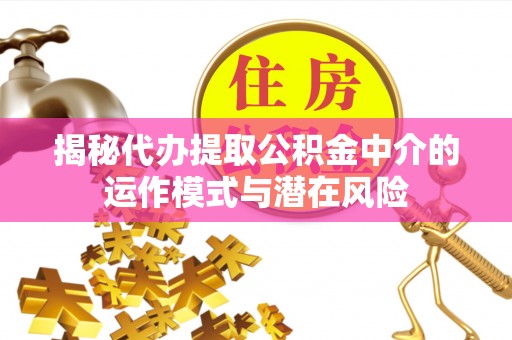 饶阳揭秘代办提取公积金中介的运作模式与潜在风险