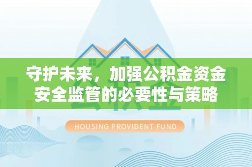 饶阳守护未来，加强公积金资金安全监管的必要性与策略