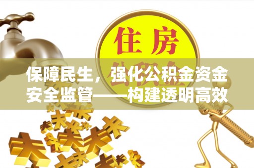饶阳保障民生，强化公积金资金安全监管——构建透明高效的管理体系