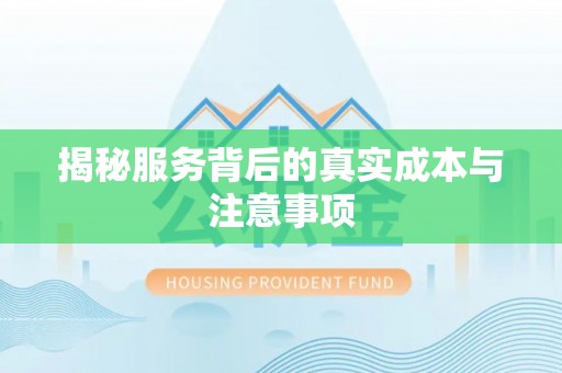 饶阳揭秘服务背后的真实成本与注意事项
