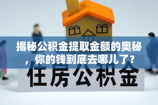 饶阳揭秘公积金提取金额的奥秘，你的钱到底去哪儿了？