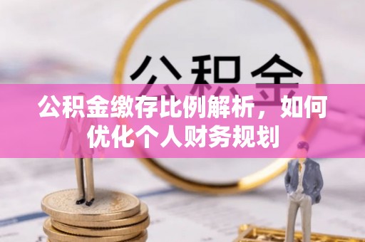饶阳公积金缴存比例解析，如何优化个人财务规划