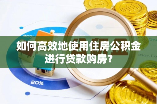 饶阳如何高效地使用住房公积金进行贷款购房？